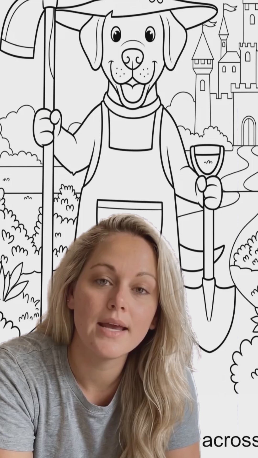 Video model talking about this Queen June Coloring Book.