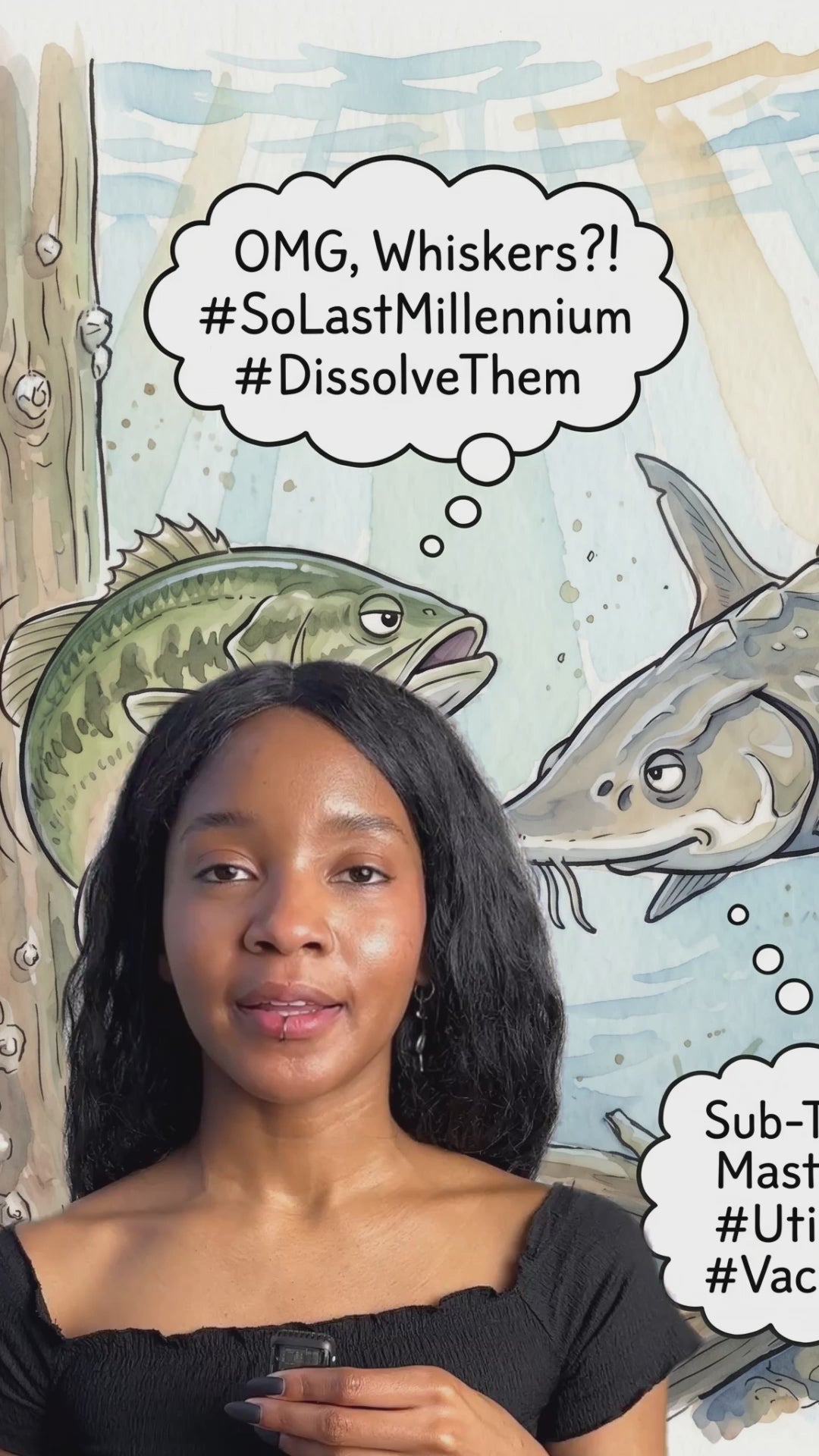 Video Spilling the Bobo tea on Guld Sturgeons, educating  female anglers on this fish species.