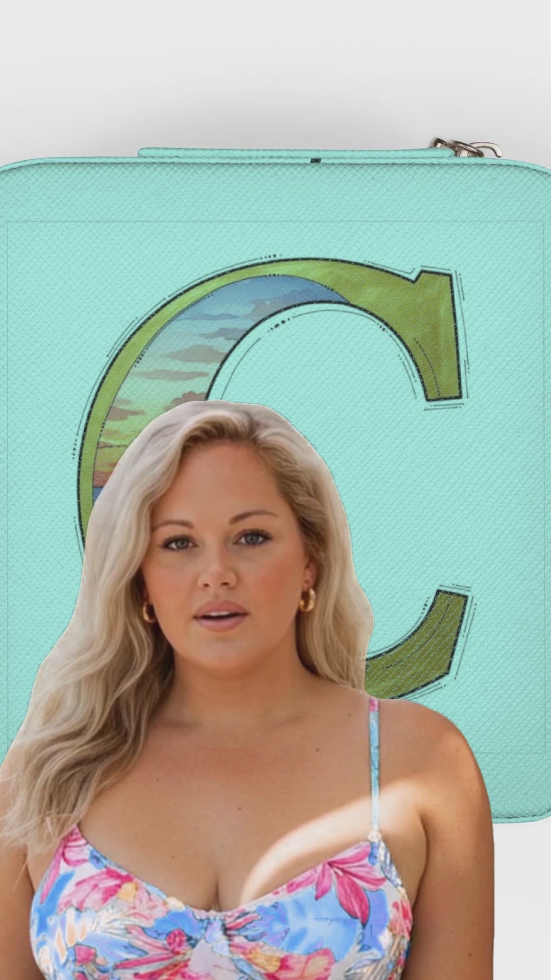 Video - Monogram Shell Jewelry Organizer - Initial "C"